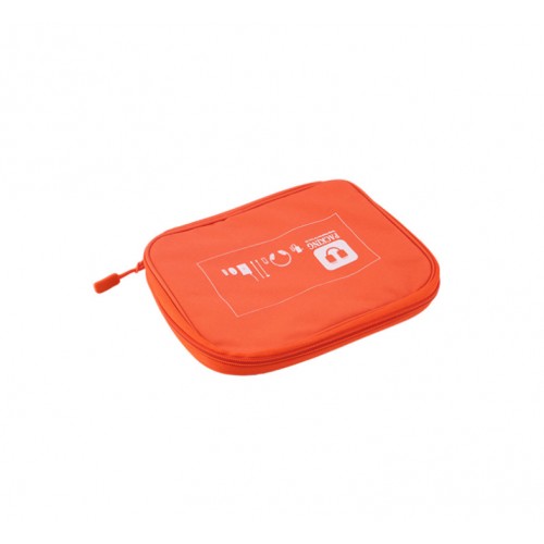 DIGITAL STORAGE BAG - Earphone Data Cables Usb Flash Drives Travel Case Digital Electronic Accessories Orange